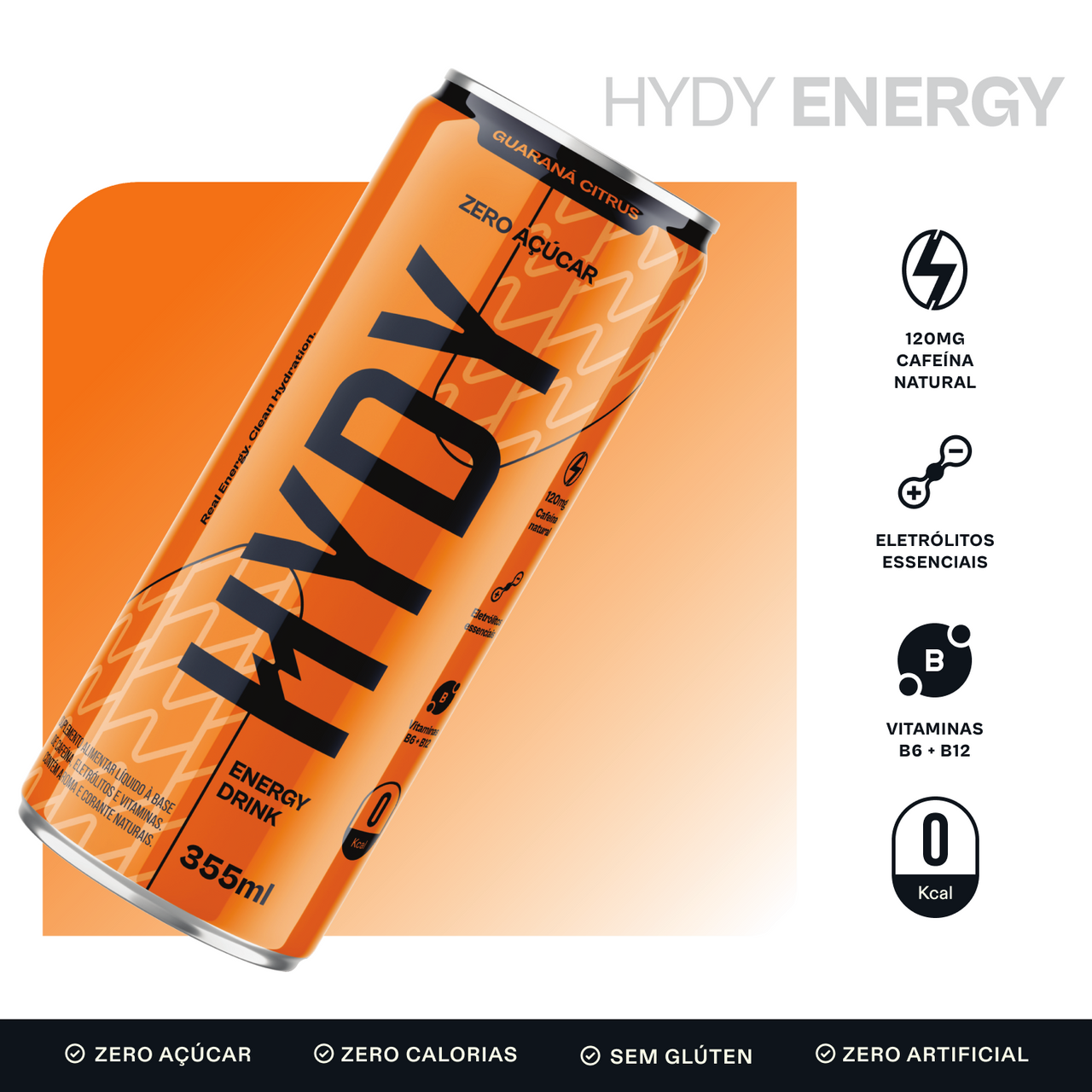 HYDY Energy Guaraná Citrus
