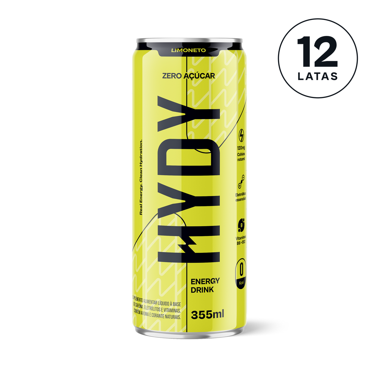 HYDY Energy Limoneto - 12 latas