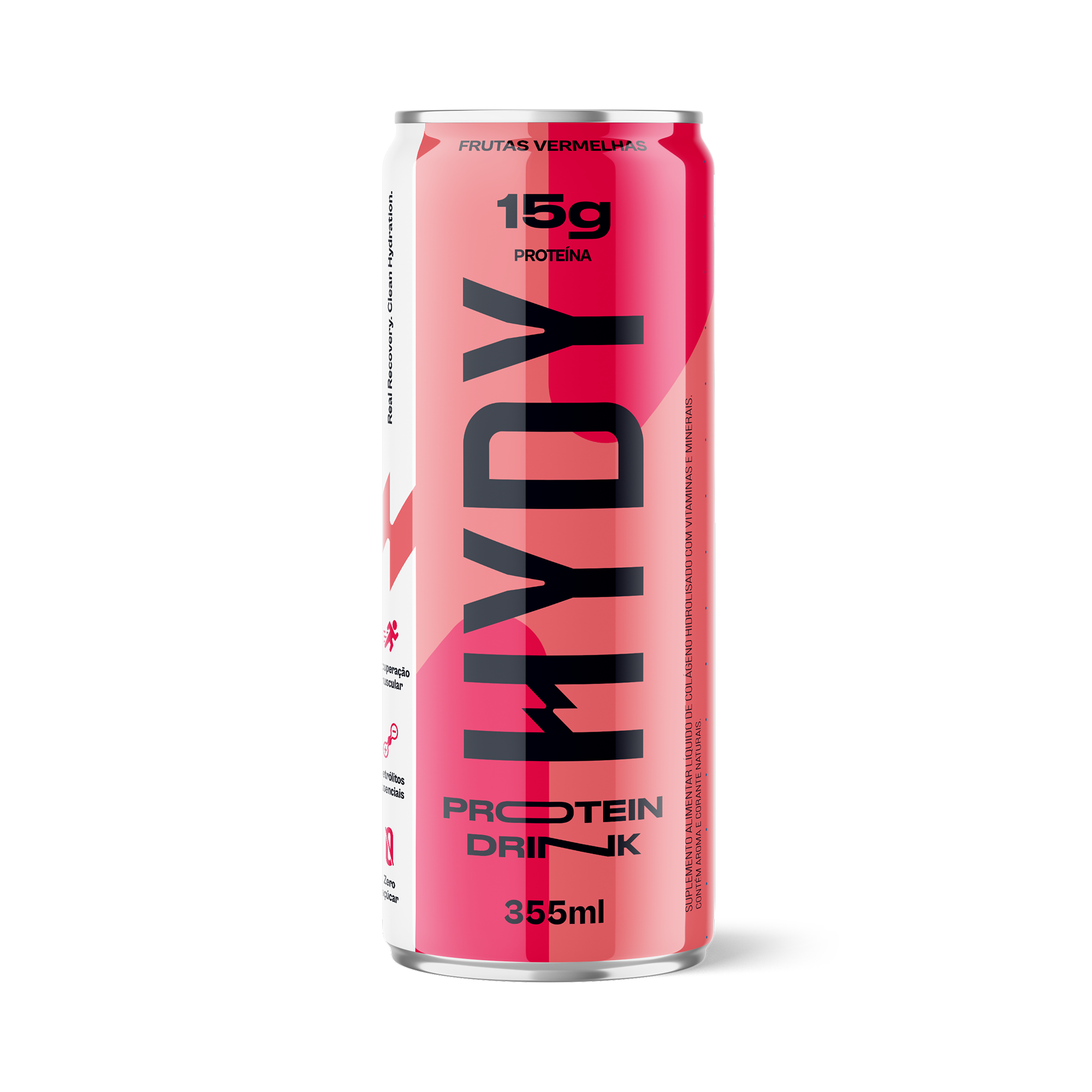 HYDY Protein Drink Frutas Vermelhas - 6 latas