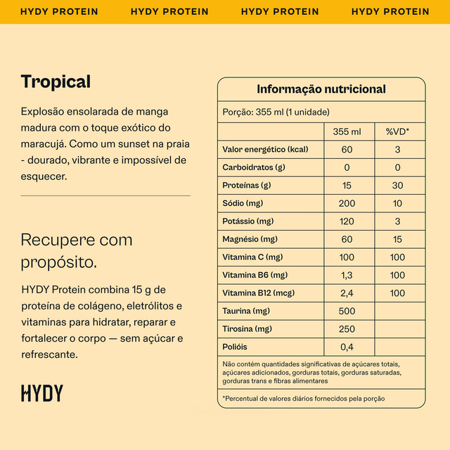 HYDY Protein Tropical